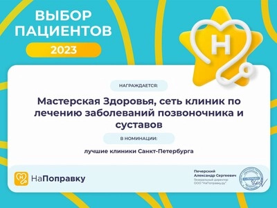Лучшая клиника по версии портала НаПоправку 2023!